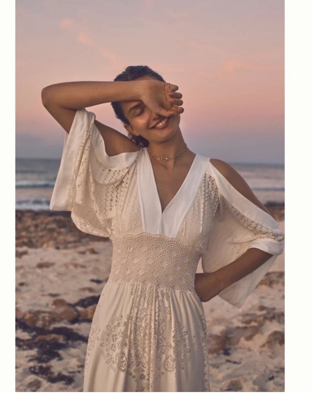 Farm Rio Solana White Dress